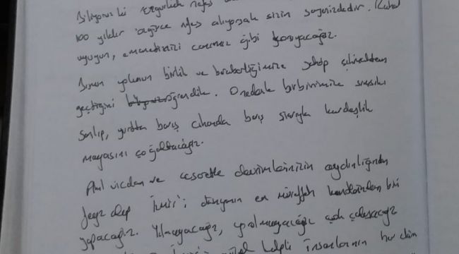 Soyer'den Özel Deftere tarihi not!