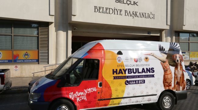 Efes Selçuk'ta Can dostlar için 'haybulans' hizmeti
