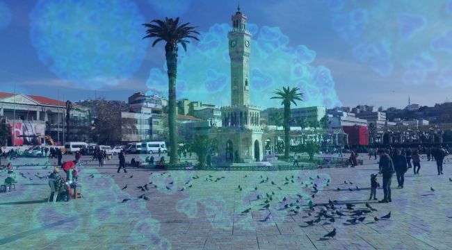İzmir kırmızı alarm verdi! İşte İzmir'in  koronavirüs haritası