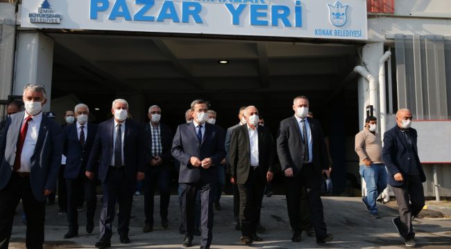 Başkan Batur'a vatandaştan Kahramanlar pazar yeri için teşekkür