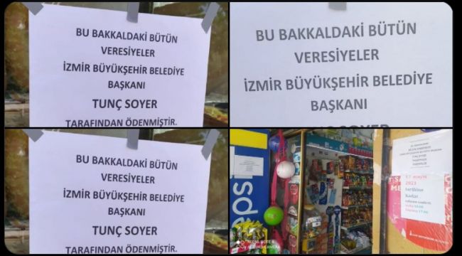 İzmir’de “askıda veresiye defteri” hareketi! Tunç Soyer, bayram öncesi defterleri kapatıyor…