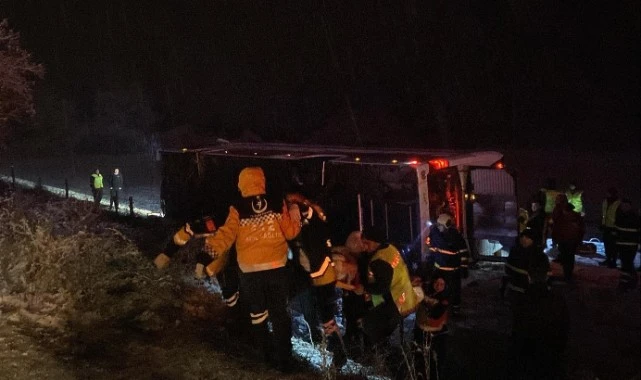 Kastamonu'da yolcu otobüsü devrildi: Çok sayıda ölü ve yaralı var