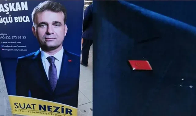Kim kimin adayı karıştı! İYİ Partili adaydan CHP rozetli seçim afişi
