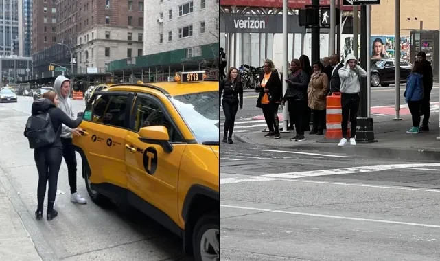 Bu kadar gülünecek ne vardı? ABD'ye kaçan Eylem Tok ve oğlu New York'ta görüntülendi