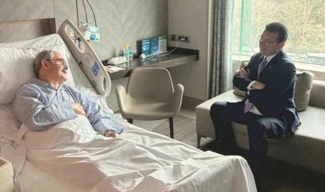 İmamoğlu'ndan Büyükerşen'e geçmiş olsun ziyareti