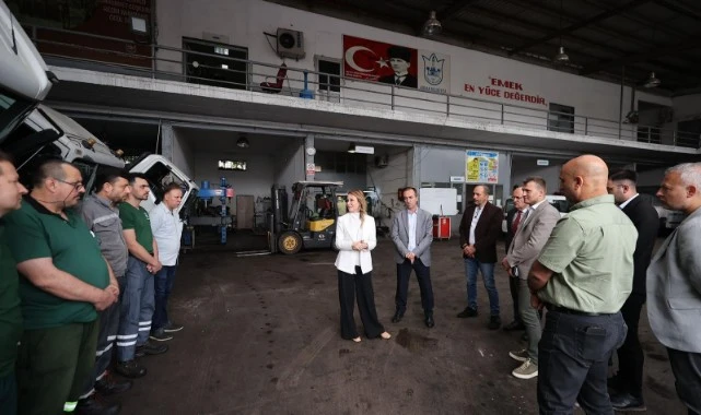 Başkan Mutlu’dan Temizlik İşleri personeline sabah vardiyası ziyareti
