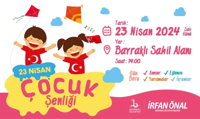 Bayraklı’da 23 Nisan coşkusu yaşanacak
