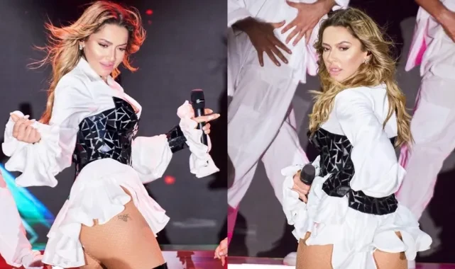Hadise'den frikik bekleyen kameramana ayar: Aşağıdan çekiyorsunuz