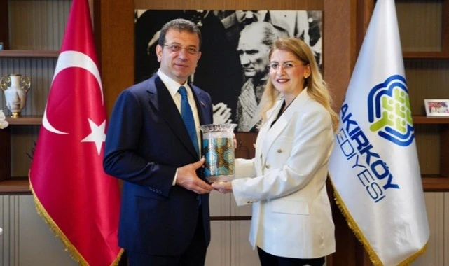 İmamoğlu'ndan, Ayşegül Ovalıoğlu'na tebrik ziyareti
