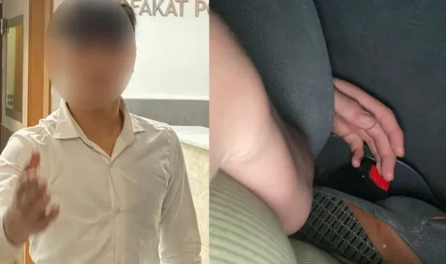 Mide bulandıran olay! Muavin, otobüste yolcuyu taciz etti...Taciz böyle görüntülendi