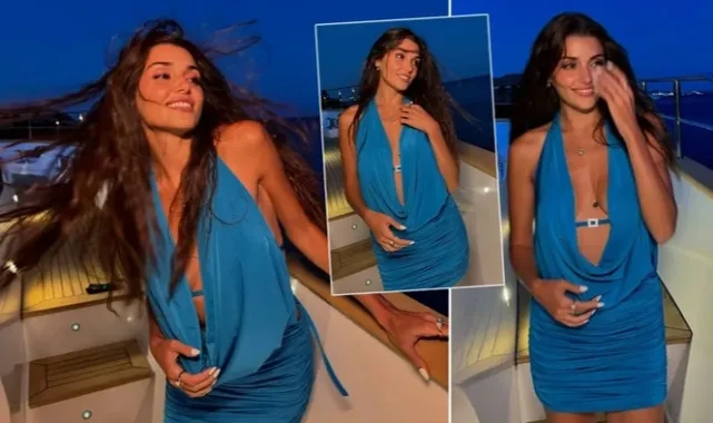 Hande Erçel'in Mikonos pozlarına beğeni yağdı