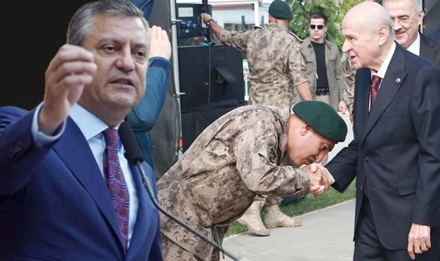 Özgür Özel'den Devlet Bahçeli'nin elini öpen polislere tepki