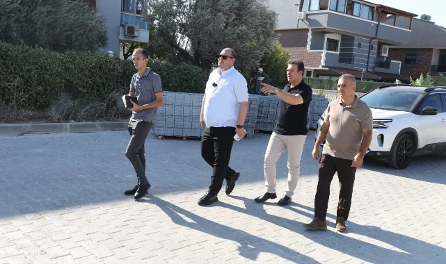 Başkan Çiçek Sahaya İndi Çalışmaları İnceledi