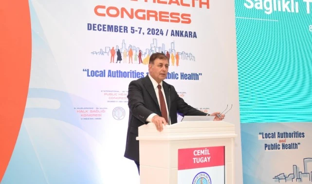 Başkan Tugay, Ulusal Halk Sağlığı Kongresi’nde konuştu: “Sağlıklı şehir bir sonuç değil, bir süreç ve bir yöntemdir”