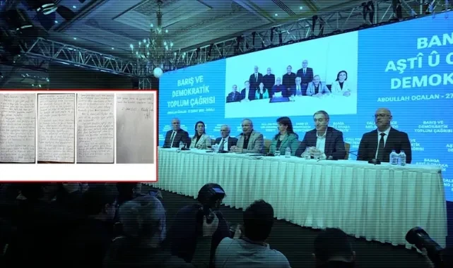 Öcalan'ın Mektubunun Dışındaki Notun Perde Arkası: DEM Partili Yetkili Açıklık Getirdi