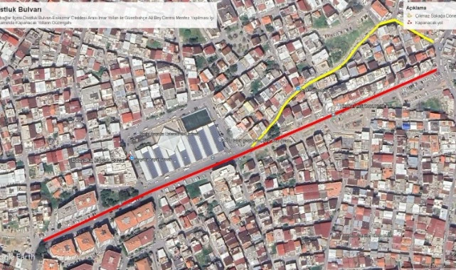 Dostluk Bulvarı çalışmaları kapsamında Bozyaka’da ulaşım düzenlemesi