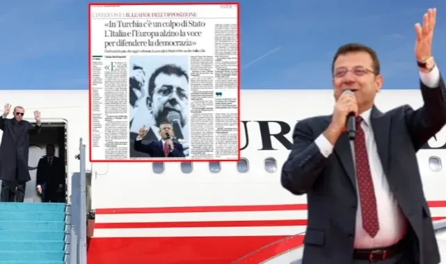 Erdoğan'ı İtalya'da bu manşet karşılayacak: 'İmamoğlu, Erdoğan'ı hapisten de yener'