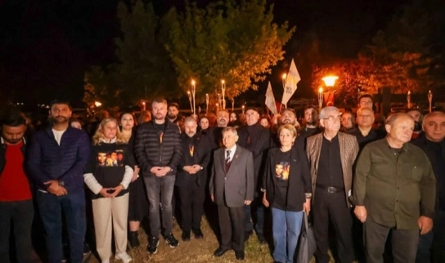 Buca’da “üç fidan” için anma töreni