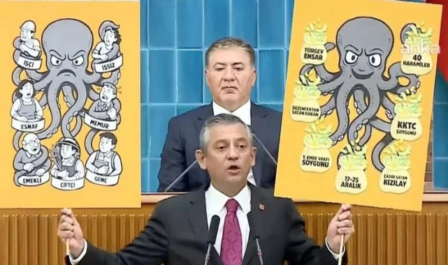 Özgür Özel Erdoğan'a seslendi: 'Ahtapotu' açıkladı
