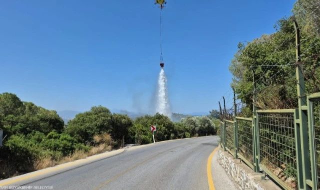 İzmir İtfaiyesi’nin çabalarıyla tüm yangınlar kontrol altına alındı