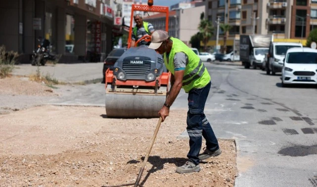 Bayraklı'da asfaltlama seferberliği