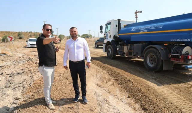 Seferihisar’da 2 kilometrelik yol yenileme çalışması başladı