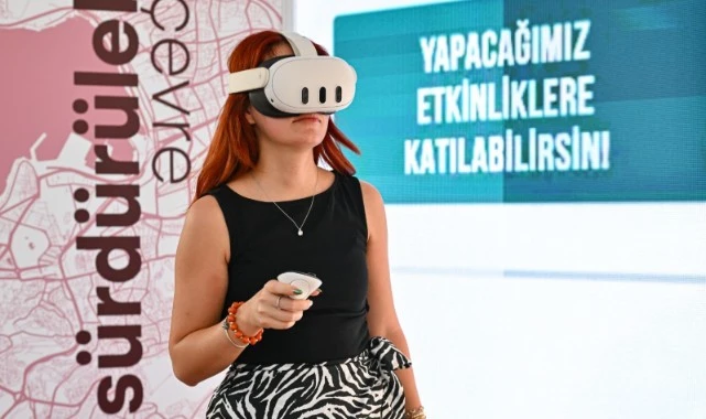 Büyükşehir’in sosyal konut projesi İEF’de VR gözlükle tanıtılıyor 