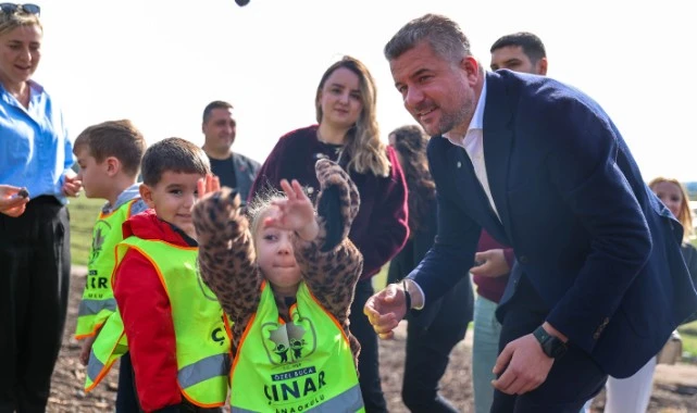 Bucalı minik ellerden yanan alanlara umut tohumları