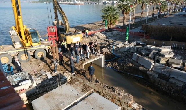 Foça’da 30 Yıllık Yağmur Suyu Ve Altyapı Sorunları Çözüme Kavuşuyor
