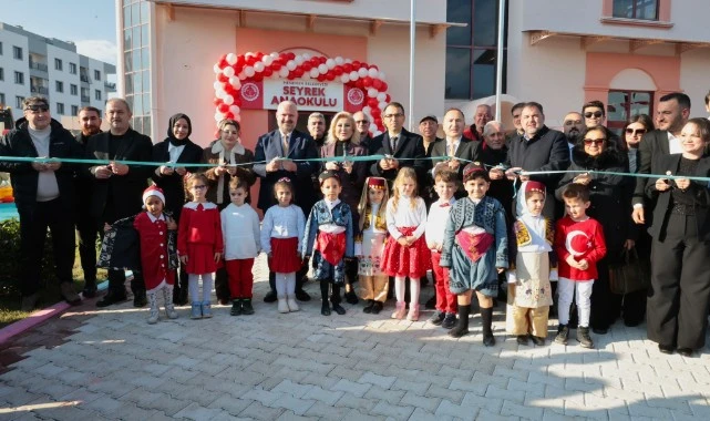 Menemen Belediyesi Seyrek Anaokulu coşkulu törenle açıldı