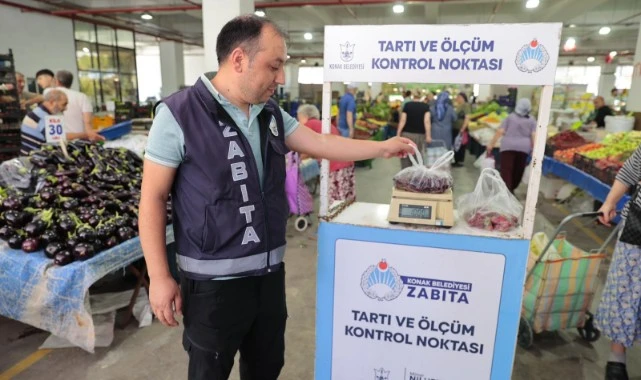 Konak’ın pazar yerlerinde güvenli alışveriş