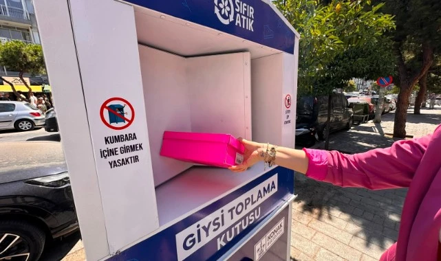 Konaklıların eski giysileri çöpe değil geri dönüşüme gidiyor