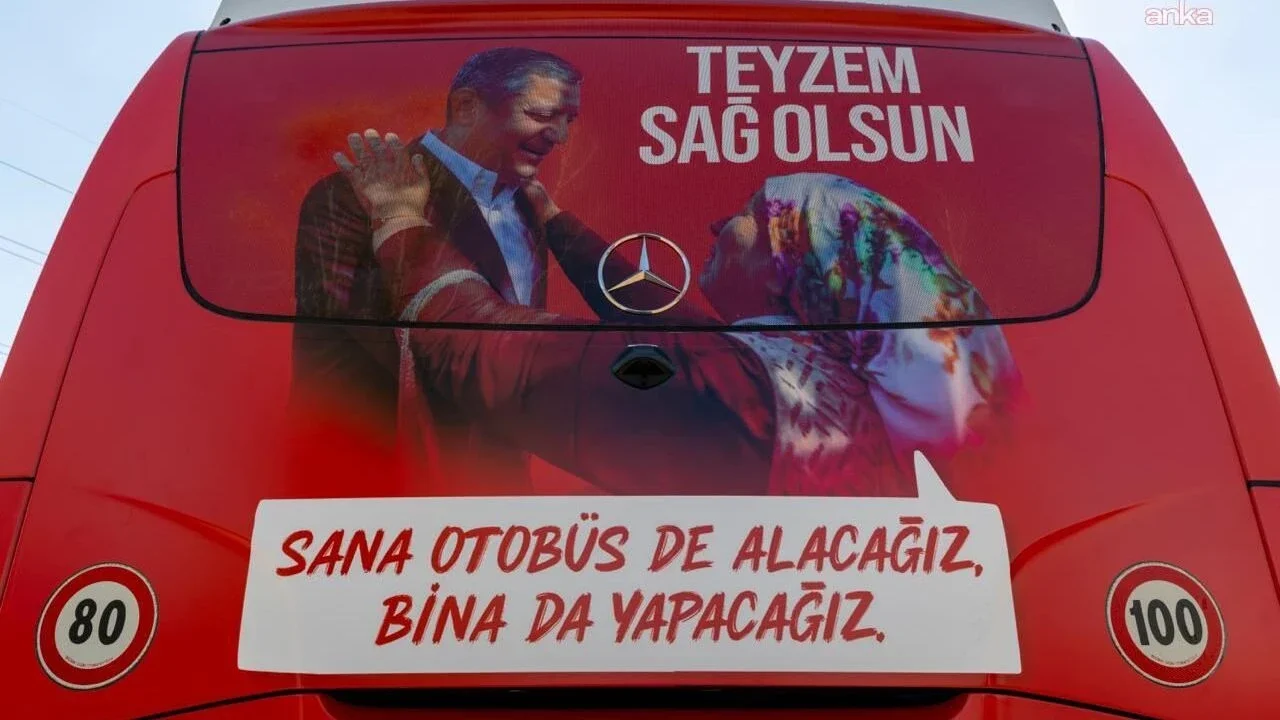 Özgür Özel’in kullanacağı parti otobüsünde İzmir’de detayı