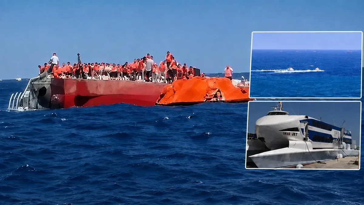 Girne Açıklarında Can Pazarı: Yüzlerce Yolcusu Bulunan Gemi Battı