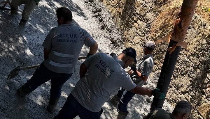Şirince’de Dere Yatağı Islah Çalışması